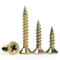 color zinc cross recessed countersunk head tapping screws